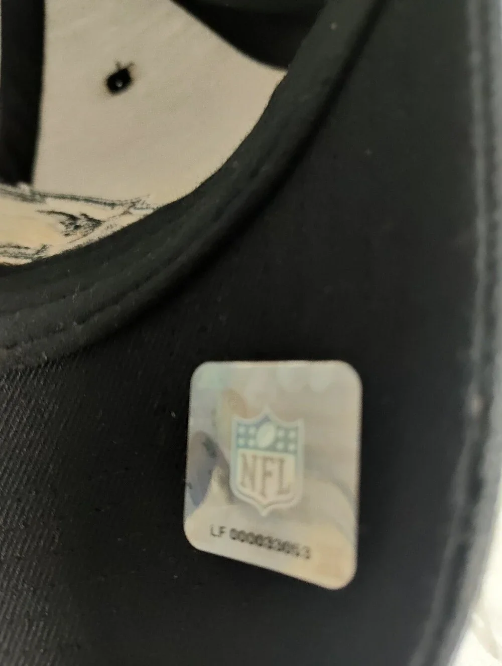 Reebok Black and White NFL On-Field Flexfit Hat